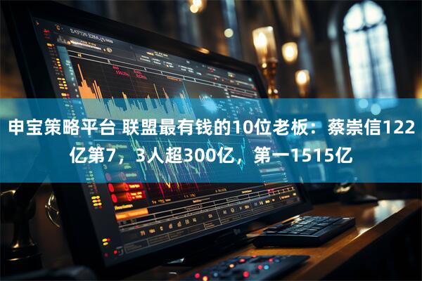 申宝策略平台 联盟最有钱的10位老板：蔡崇信122亿第7，3人超300亿，第一1515亿